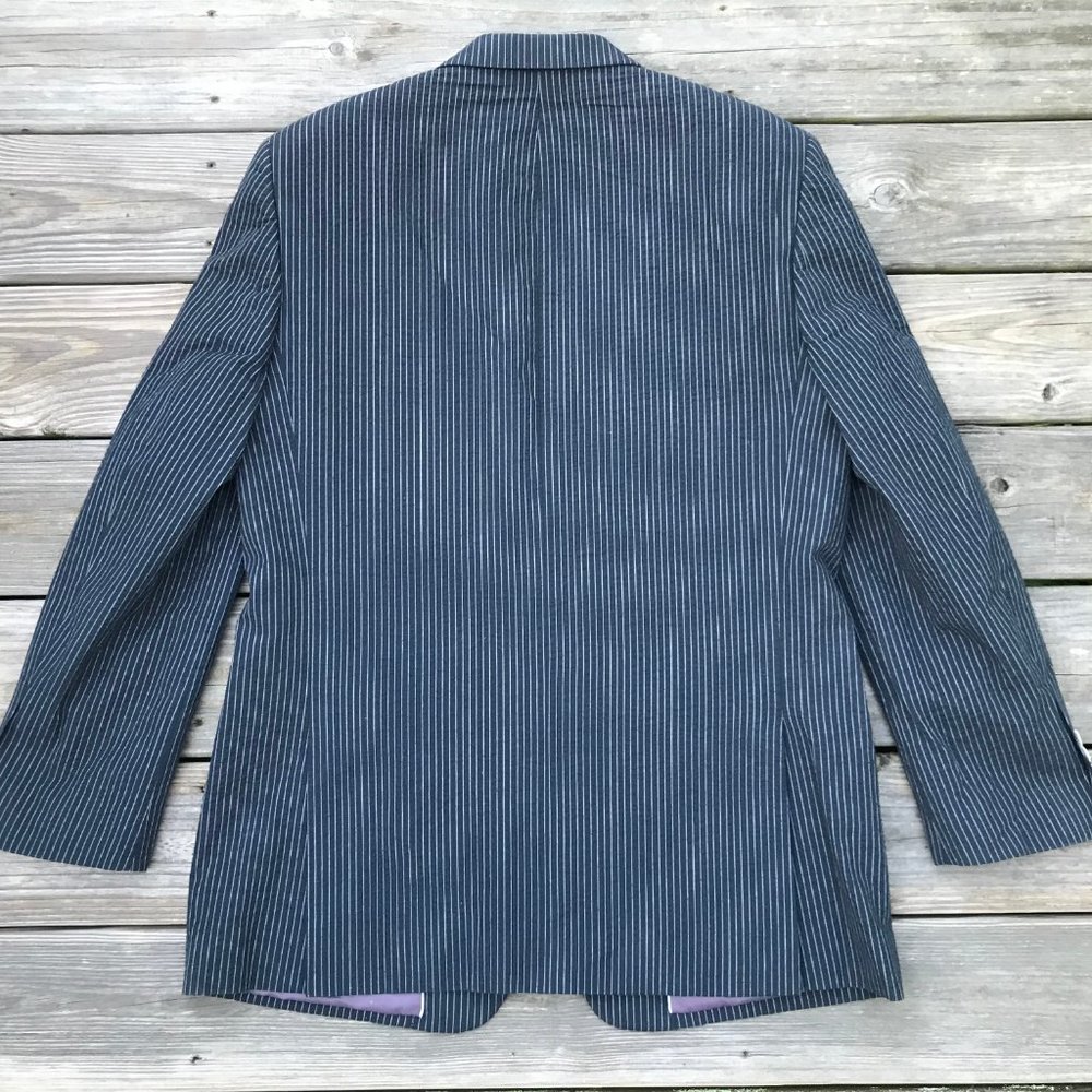 Pronto Uomo Blue Men Blazer One Button Style Sport - Picture 4 of 9